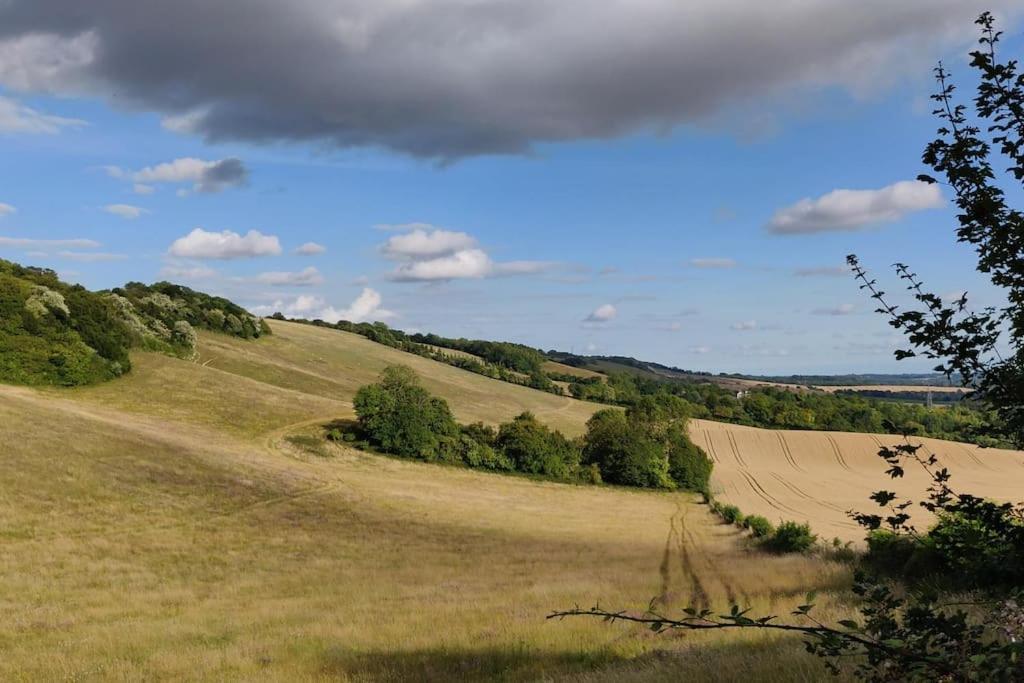Romantic Shepherds Hut With Stunning Sunsets Hollingbourne Екстериор снимка